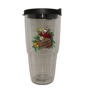 Tervis Tumbler 24 oz It's Five O' Clock Somewhere Tiki Jimmy Buffett Parrot Cup